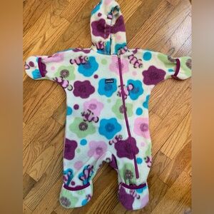 Fleece Patagonia baby bunting suit 6 months